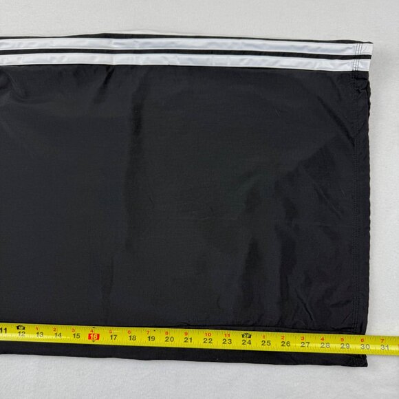 Adidas Women's Sport 3 Stripes Trim Black Woven Track Pants 3X Elastic Waist NWT - Picture 10 of 12